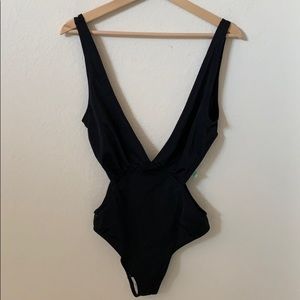 Alloy | black cut out one piece swimsuit
